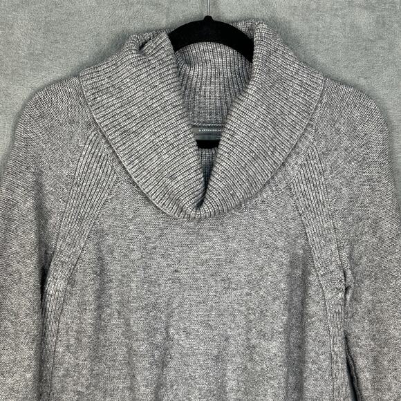 Anthropologie Sweater Womens Small Gray Turtleneck Cozy Minimalist Career Preppy - Picture 2 of 11